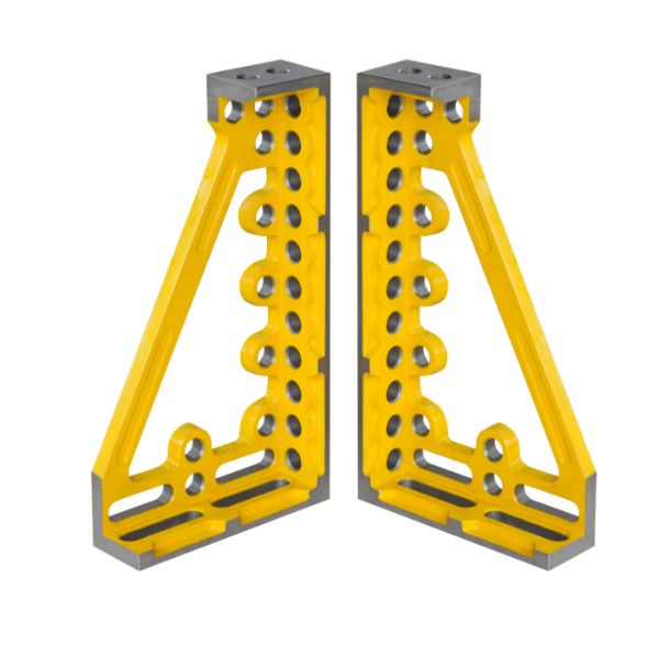 Clamping and locating angle-casting